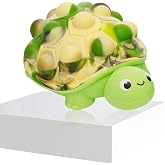 Anboor 3D Silicone Turtle Push Bubbles Pop Fidget Toy Anxiety Stress Relief | 3D Silicone Turtle Squeeze Toy, Pop Stress Ball, Anxiety Stress Reliever, For Autism Early Education, Push Bubbles