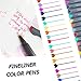 Niutop Planner Pens 0.38mm Colored Sketch Drawing Pens Fine Point Markers Fine Tip Drawing Pens for Journaling Writing Note Taking Coloring Art School Office Supplies, 24 Colors