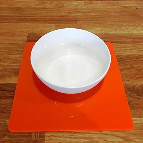 Super Cool Creations Placemats - Square - Orange - 4 Set - Large