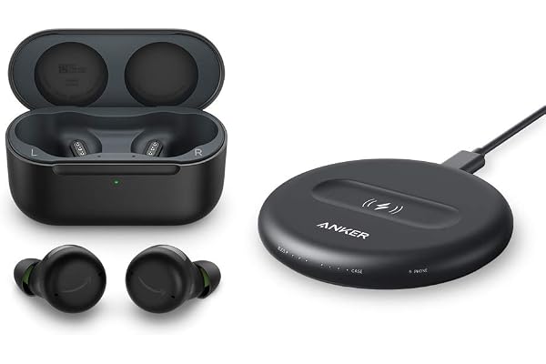 Amazon Echo Buds with Active Noise Cancellation (newest model), Wireless earbuds with active noise cancellation and Alexa, Wireless charging case and made for Amazon wireless charging pad, Black