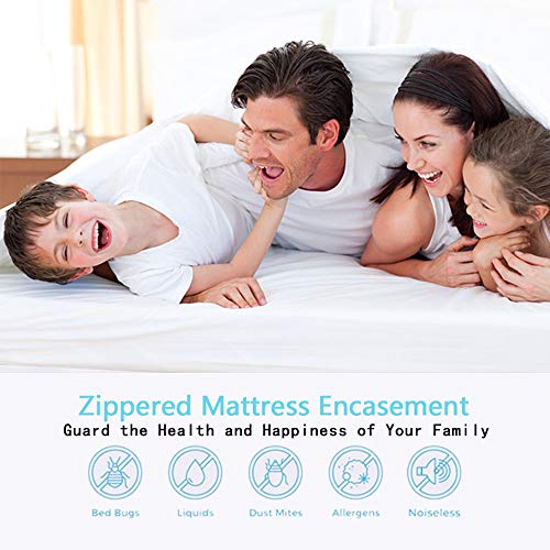 SHEEPPING Premium Bed Bug Mattress Encasement Twin Size - Waterproof Zippered Encasement Mattress Protector - Breathable Noiseless and Hypoallergenic(Fits 10". H) - 39"x 75"