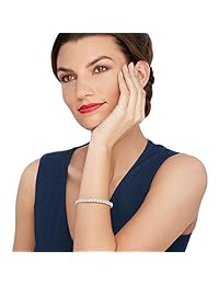 Ross-Simons 2.00-2.15 ct. t.w. Pulsera de tenis de plata de ley con diamantes
