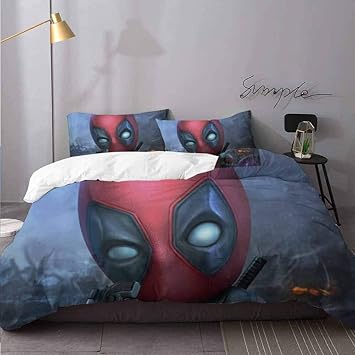 Buy Bed Sheets Set Deadpool Bed Sheets And Comforter Set Bedding 3 Piece Duvet Cover Set Twin Online At Low Prices In India Amazon In