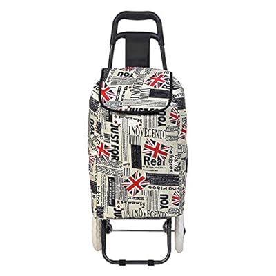 BUCKETLIST Foldable Shopping Trolley Bag (Flag Print)