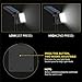 Solar Lights 2-in-1 Waterproof 9 LEDs Solar Spotlight Outdoor Adjustable Wall Light Landscape Light Security Lighting Dark Sensing Auto On/Off for Patio Deck Yard Garden Driveway Pool, 4 Pack
