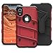 ZIZO Bolt Series for iPhone XR Case with Screen Protector Kickstand Holster Lanyard - Red & Black