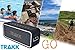 TRAKK GO 20W Indoor/Outdoor IP67 Waterproof Dustproof Shockproof Portable Wireless Bluetooth Speaker MaxBass Technology 4400mAh Battery Pack for USB Devices Use in Shower, Beach, Office, Home- Black