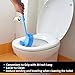 Eco Toilet Brush | Amazing Long Handle Toilet Under The Rim Bowl Brush with Holder | Pure Clean in 1 Motion With Pan Lip and Caddy | Deep Cleaning System | Hygiene Ensured and Anti Slip Grip Design