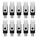 KEXIN Bulk USB Drive 20pcs 256MB USB Flash Drives Flash Drive Thumb Drive Bulk Flash Drives Swivel USB 2.0 (256MB, 20PCS, Black)