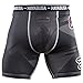 Hayabusa Metaru 47 Silver Compression Shorts, Black, X-Large