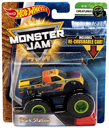 Black Stallion Creatures Jam Diecast with Recrushable Car