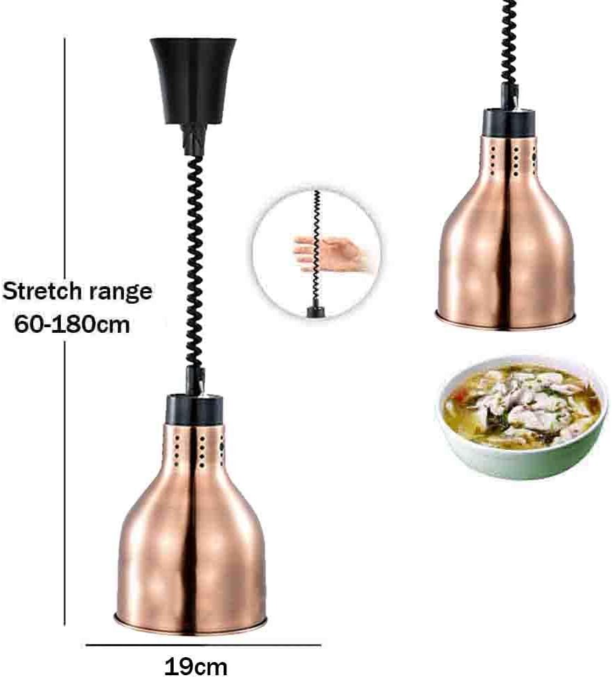Highly Flexible Spiral Food Heating Lamp With No Dead Angle and Fast Heat Dissipation for Hotel Restaurant