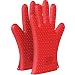 BakeitFun Heat Resistant Silicone Oven Mitts Set | FDA and LFGB (German Grade) Approved | Includes a Pair Of Premium Gloves