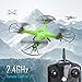 Holy Stone HS110 FPV Drone with 720P HD Live Video WiFi Camera 2.4GHz 4CH 6-Axis Gyro RC Quadcopter with Altitude Hold, Gravity Sensor and Headless Mode Function RTF, Color Green