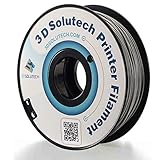 3D Solutech Real Grey 3D Printer PLA Filament 1.75MM Filament, Dimensional Accuracy +/- 0.03 mm, 2.2 LBS (1.0KG)