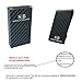 SERMAN BRANDS Carbon Fiber Money Clip for Men – Slim RFID Money Clip Wallet, Minimalist Front Pocket EDC Wallet Cash Holder & Credit Card Holder -100% Real Carbon Fiber Wallet