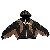 Ethbox Y2K Hoodie Gothic Hoodie Sportswear Men's Retro Long Sleeve Hoodie Hip Hop High Street