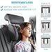 TEEPIRE Creacolyfe Car Seat Headrest Pillow, Headrest for car, Head Neck Support Detachable,Premium seat held Pillow, 180 Degree Adjustable Both Sides Travel Sleeping Cushion for Kids Adults (Black)