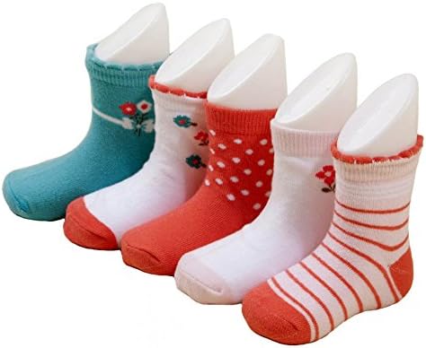 Baby Girl Sock Newborn Toddler Cotton Gap Kid Socks 5 Packs Gift Set