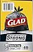 Glad Strong Quick-Tie Large Trash Bags, 30 Gallon, 40 Count