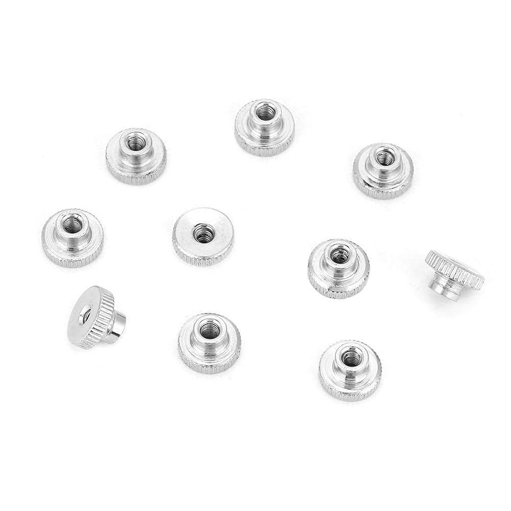 M3 M4 M5 M6 M8 M10 Nickel Plated Carbon Steel Hand Tighten Knurled Thumb Nuts Handle with Nuts(M3（10pcs）)