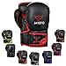 Jayefo Glorious Professional Boxing Gloves with Gel - Leather Sparring Gloves for Boxing, Kick Boxing, Muay Thai and MMA - Heavy Bag Gloves for Heavy Boxing Punching Bag - 16 OZ - Red