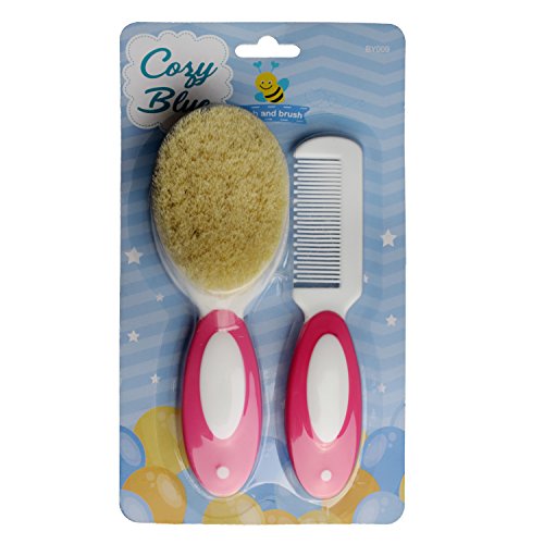 Cozy Blue Baby Brush and Comb Set (Pink)