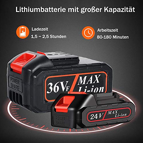 Mini Kettensäge, Kettensäge Elektro Akku Handkettensäge 36V 6 Zoll Akku Säge für Gartenbaum Landwirtschaft, und Ranch… – Bild 8