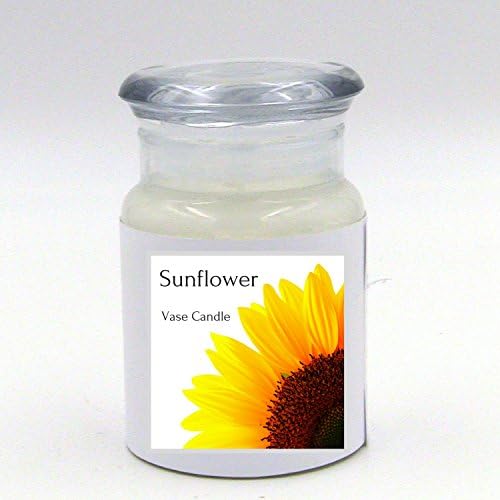 Sunflower Jar | Vase Candle | 30 Hour Burn Time | Premium Soy Paraffin Wax Blend | Highly Scented | Self-Trimming Wick