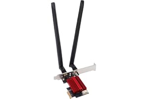 LICAEVEY WiFi 7 PCIe Wireless Network Card for PC, 6G 5G 2.4G Tri Band 6400Mbps Bluetooth 5.4, Dual 8dBi Antennae, for Wins 1