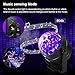 SOLMORE LED UV Black Light 3W Disco Ball Party Lights DJ Lights Sound Activated Strobe Light Stage Lighting for House Party Nightclub Karaoke Dance Wedding Ballroom Halloween Event(with Remote)