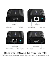 Sabrent   Extensor HDMI 4K a través de Cat6 (60 metros 200 pies) (DA 4KEX)