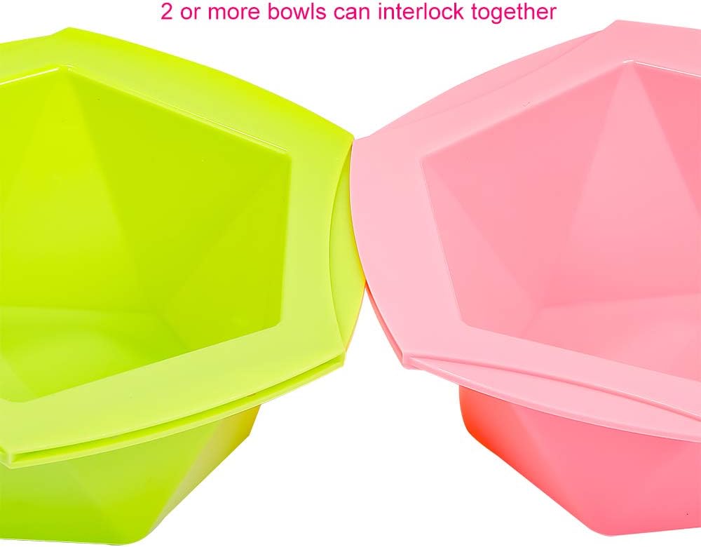 15 PCS Professional Salon Hair Coloring Dye Mixing Tint Bowls and Brush Kit [7 Tint bowl + 7 Hair coloring brush + 1Hair dye comb] Dye Brush & Comb/Mixing Bowl/Tint Tool - Multicolor: Kitchen & Dining