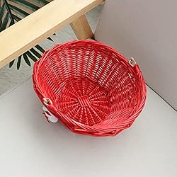 YAHUAN Woven Wicker Basket with Folding
