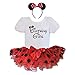 Birthday Girl T-Shirt with Polka Dot Tutu and Headband 3 PCs Set
