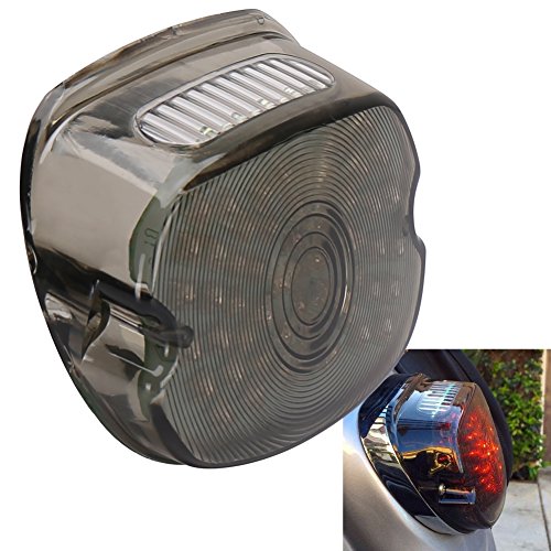 Buy OVOTOR Smoked Lay Down Harley LED Tail light with Driving Left