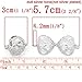 HOUSWEETY 3PCs Copper Charm Pendants Hollow Heart Bead Cages Silver Tone (Style 1)