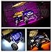 LEDGlow 4pc Million Color LED Golf Cart Underbody Underglow Accent Neon Light Kit for EZGO Yamaha Club Car – Water Resistant Flexible Tubes – Includes Control Box & Wireless Remotethumb 4