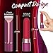 Bullet Vibrator for Clit Stimulation, Discreet Mini Lipstick Vibe with 10 Vibration Modes Rechargeable Waterproof G-spot Stimulator Sex Toys for Women (Red)