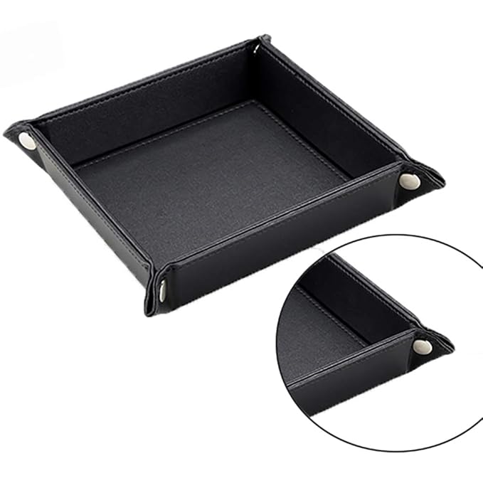 Ledertablett Faltbar - Für Würfelspiele, Schmuck Und Kleinkram