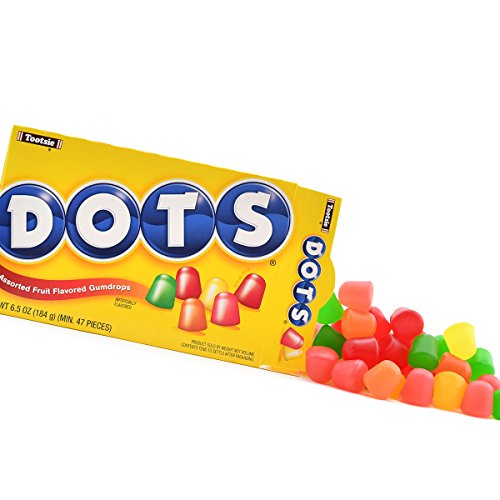 DOTS Individually Wrapped Candy Original Gummy Candy Flavors Cherry, Lime, Orange, Lemon
