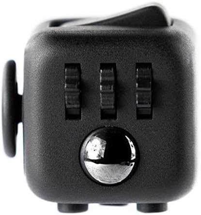 Fidget Cube Toy For Anxiety, Stress Relief, Attention, Focus, For Children &amp; Adults (Black)