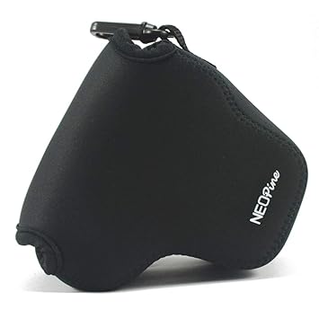 Negro Funda Camara de Fotos Digital Camara Reflex Neopreno Estuche ...