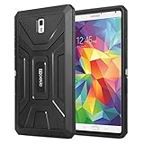 Poetic Samsung Galaxy Tab S 8.4 Case [REVOLUTION Series] - Rugged Hybrid Case with Built-in Screen Protector for Samsung Galaxy Tab S 8.4 (SM-T700 / SM-T705) Black (3-Year Manufacturer Warranty from Poetic)