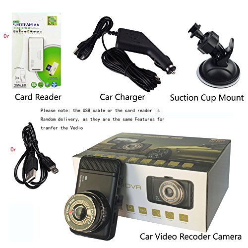 Dash Cam,Hliwoynes 3.0" Screen,150 Degree Wide Angle,Full HD 1080P, Car dashboard Camera, Vehicle On-dash Video Recorder Camcorder with G-Sensor, Loop Recording,Night Vision (Black) - Thumbnail 5