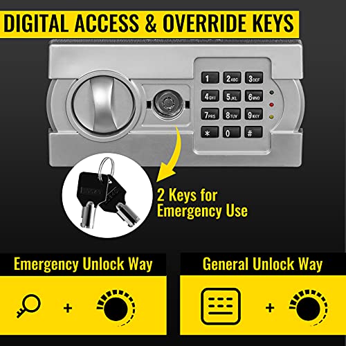 VEVOR Security Safe 2 Cubic Feet Electronic Safe Box with Electronic Code Lock Digital Safe Box