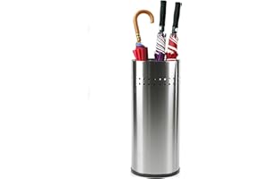 ZHFEISY Umbrella Holder Stainless Steel Umbrella Stand Umbrella Holder for Entryway Large Capacity Umbrella Bin with Rubber Bottom Umbrella Rack for Canes Walking Sticks Umbrellas