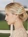 Mariell Gold Dangle Earrings for Brides with Cubic Zirconia Crystals, Art Deco Mosaic Design, Earrings for Wedding, Prom, Mother of the Bride