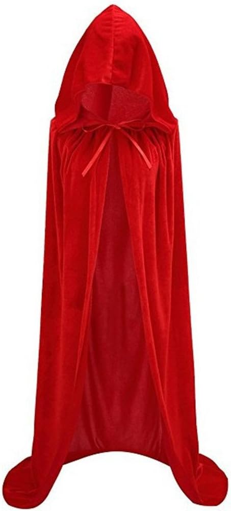 FORLADY Halloween Cloak Witch Cape Adult and Kids Hooded Robe Cosplay Costumes