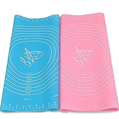 Extra Large Non-Stick Silicone Baking Mat 18"x25" for Rolling Dough or Pastry--FDA Approved. Microwave and Dishwasher SAFE.